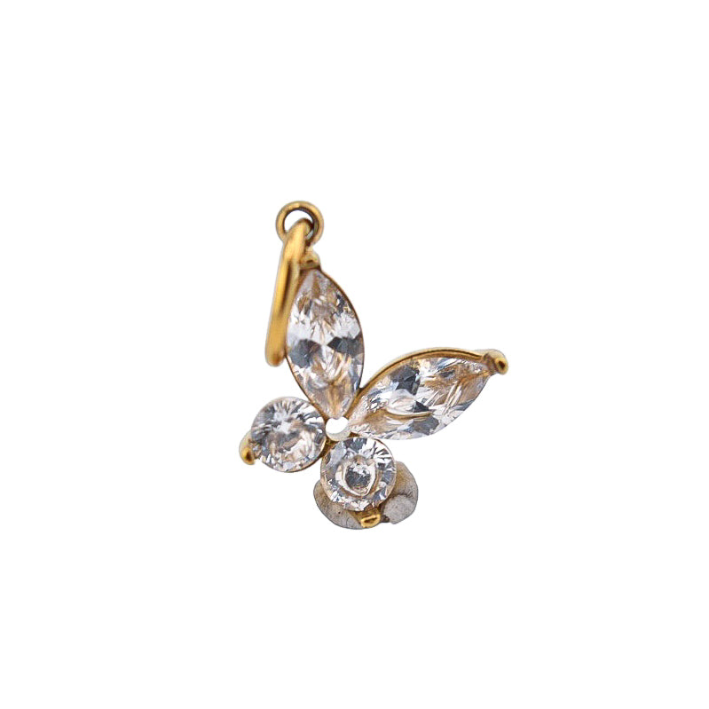 Crystal Butterfly Charm