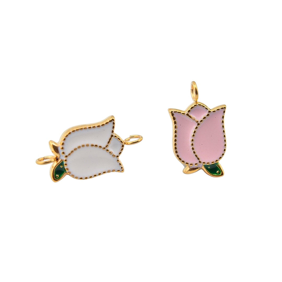 Blushing Tulip Charm