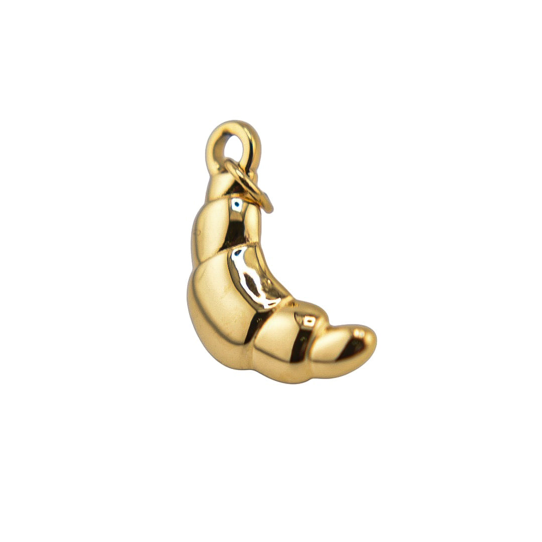 Golden Croissant Charm