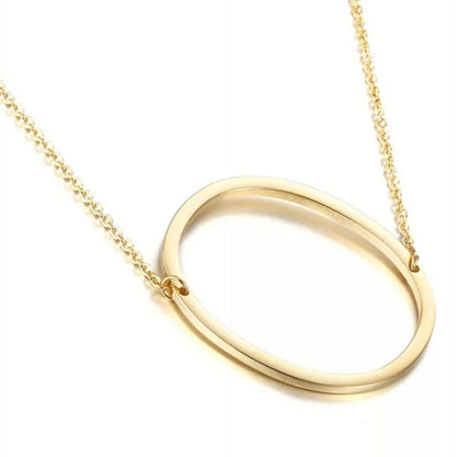 Sideway Initial Necklace
