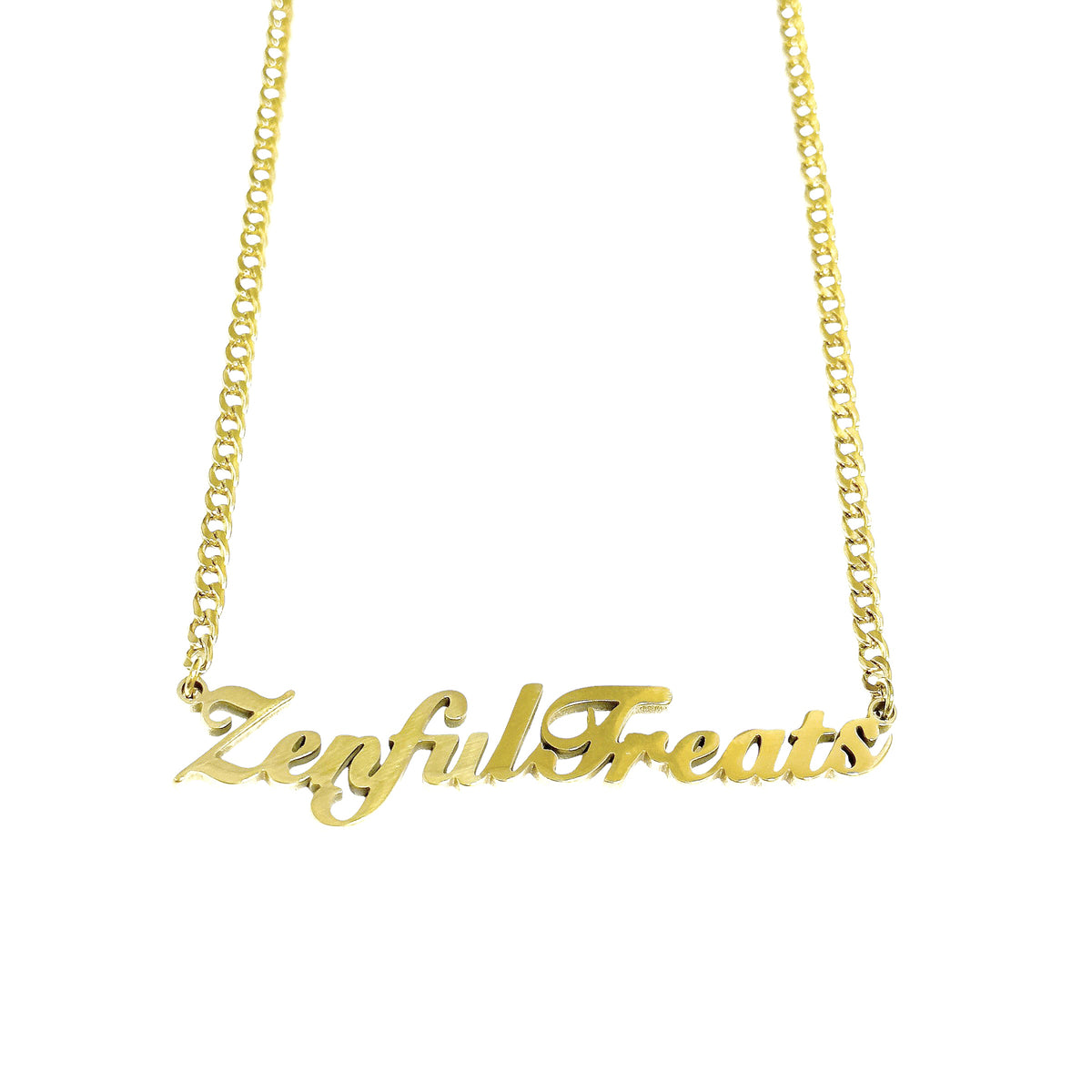 Name plate necklace