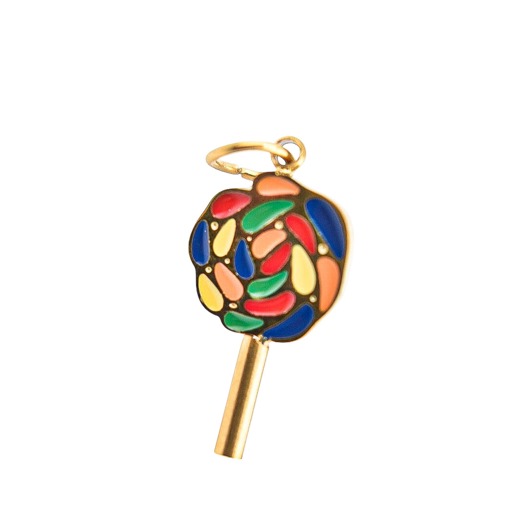 Sweet Swirl Lollipop Charm