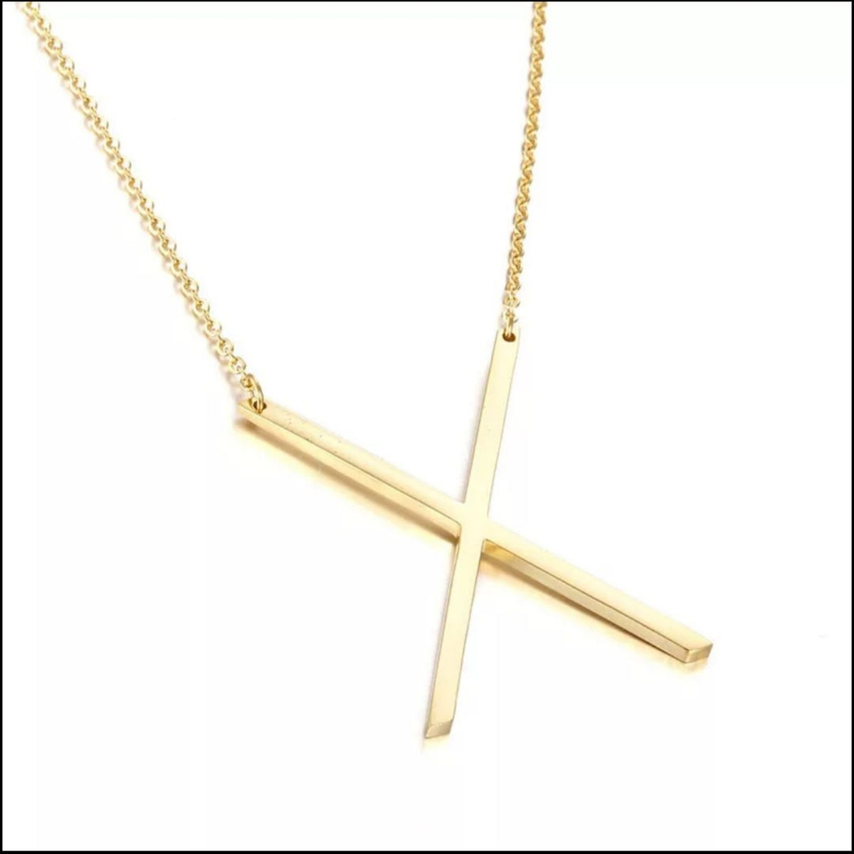 Sideway Initial Necklace