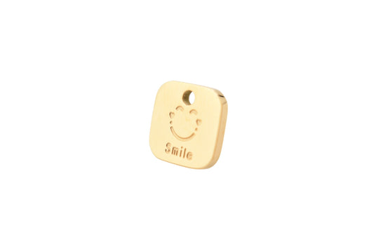 Golden Smile Charm