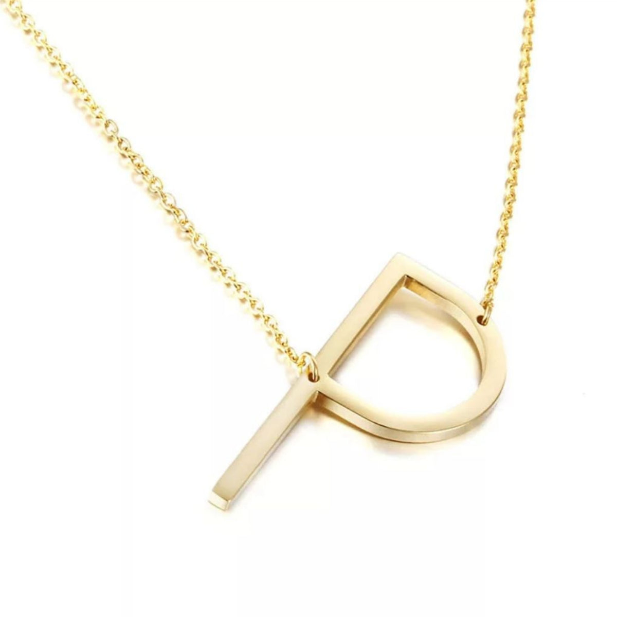 Sideway Initial Necklace