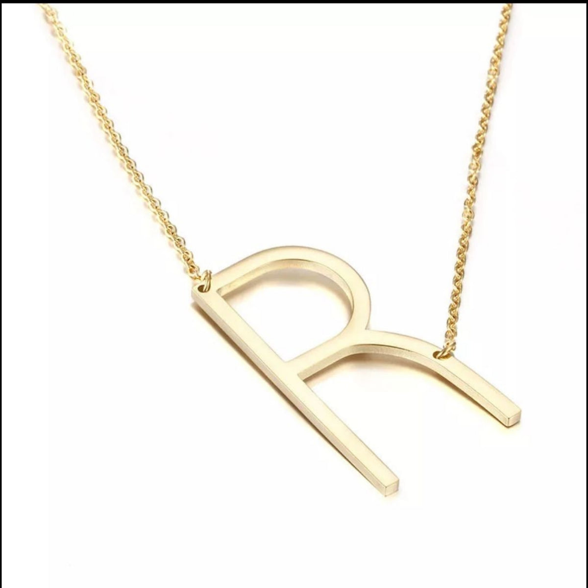 Sideway Initial Necklace