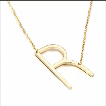 Sideway Initial Necklace