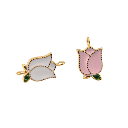 Blushing Tulip Charm