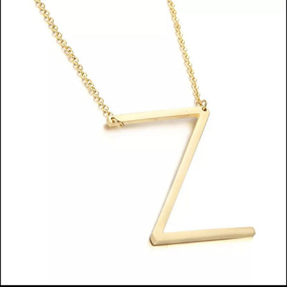 Sideway Initial Necklace