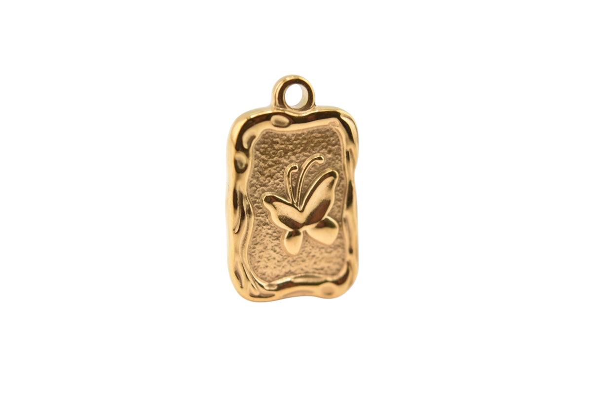 Golden Butterfly Frame Charm