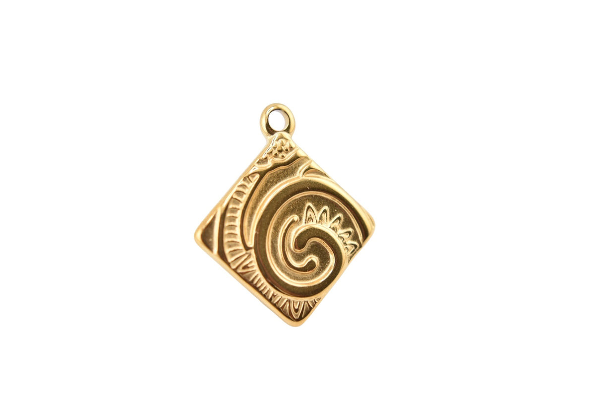Golden Spiral Charm