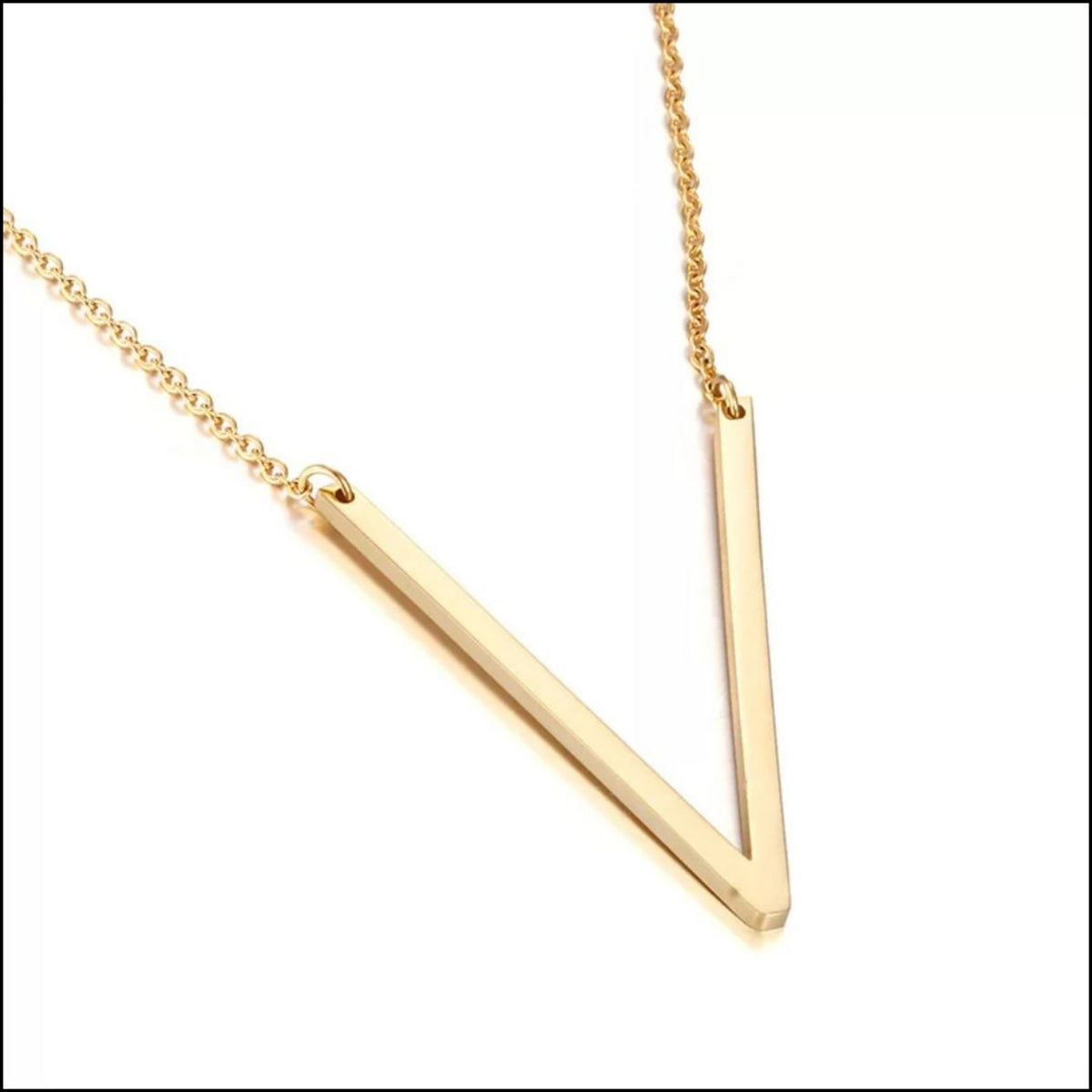 Sideway Initial Necklace