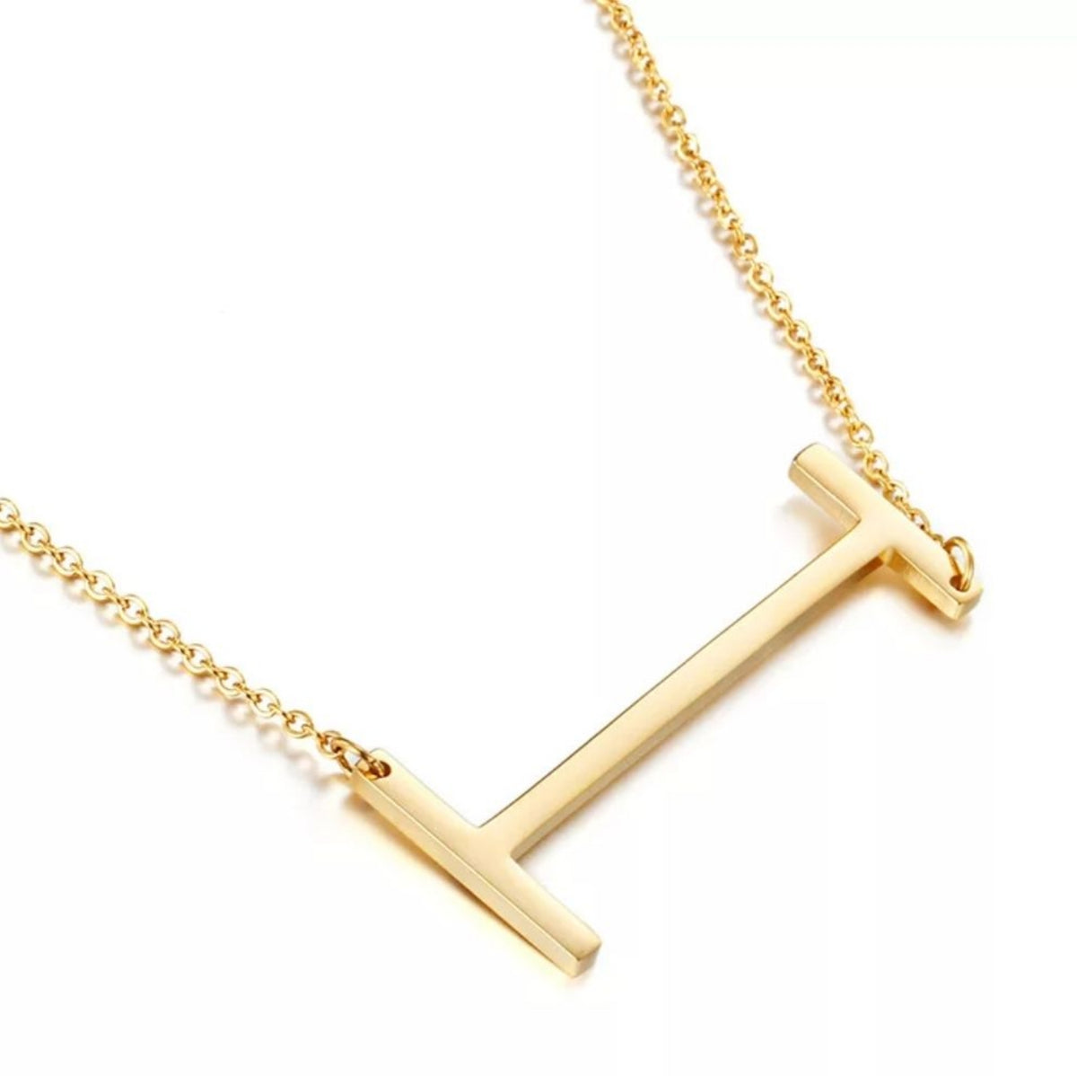 Sideway Initial Necklace