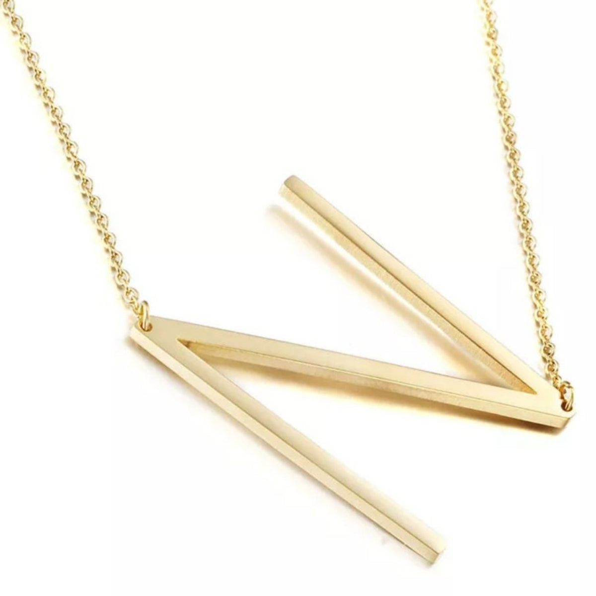 Sideway Initial Necklace