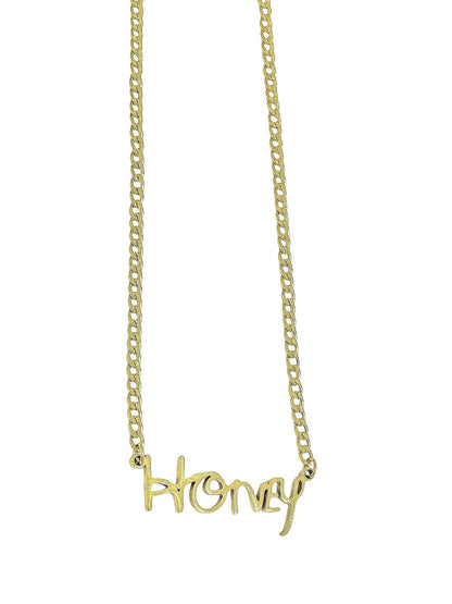 Name plate necklace