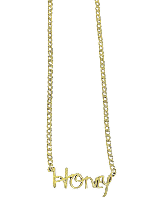 Name plate necklace