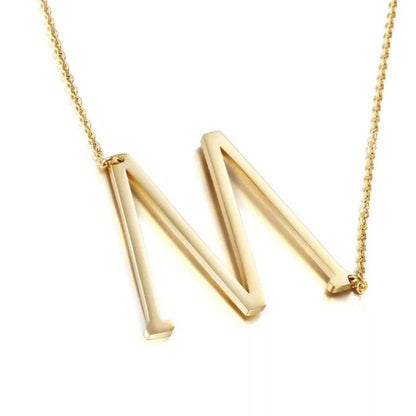 Sideway Initial Necklace