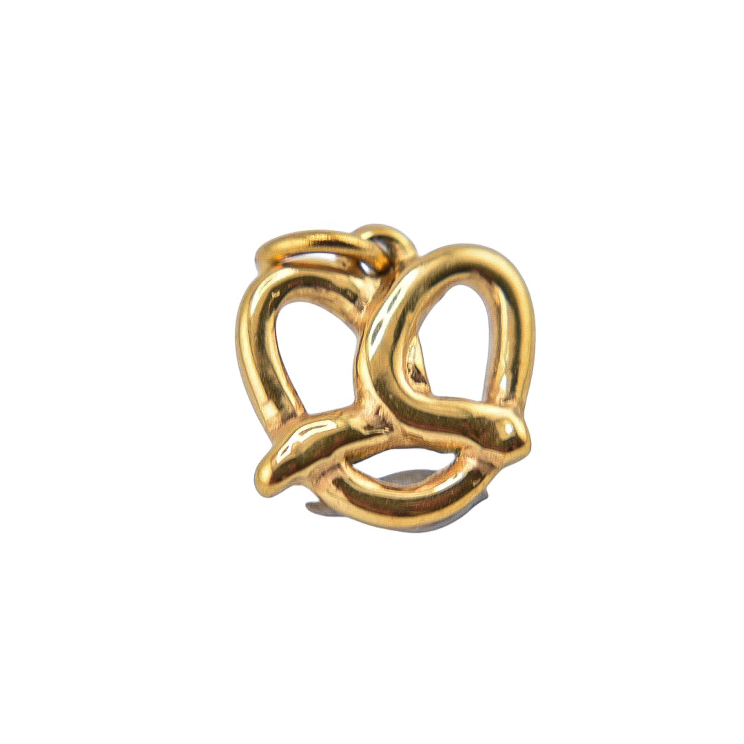Golden Pretzel Charm